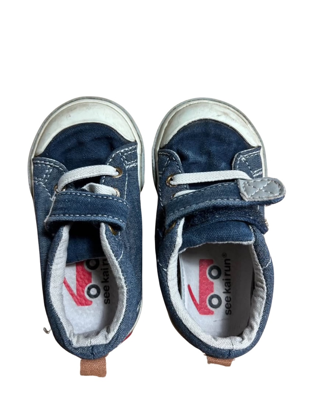 See Kai Run Navy Canvas Velcro Sneaker for Toddler